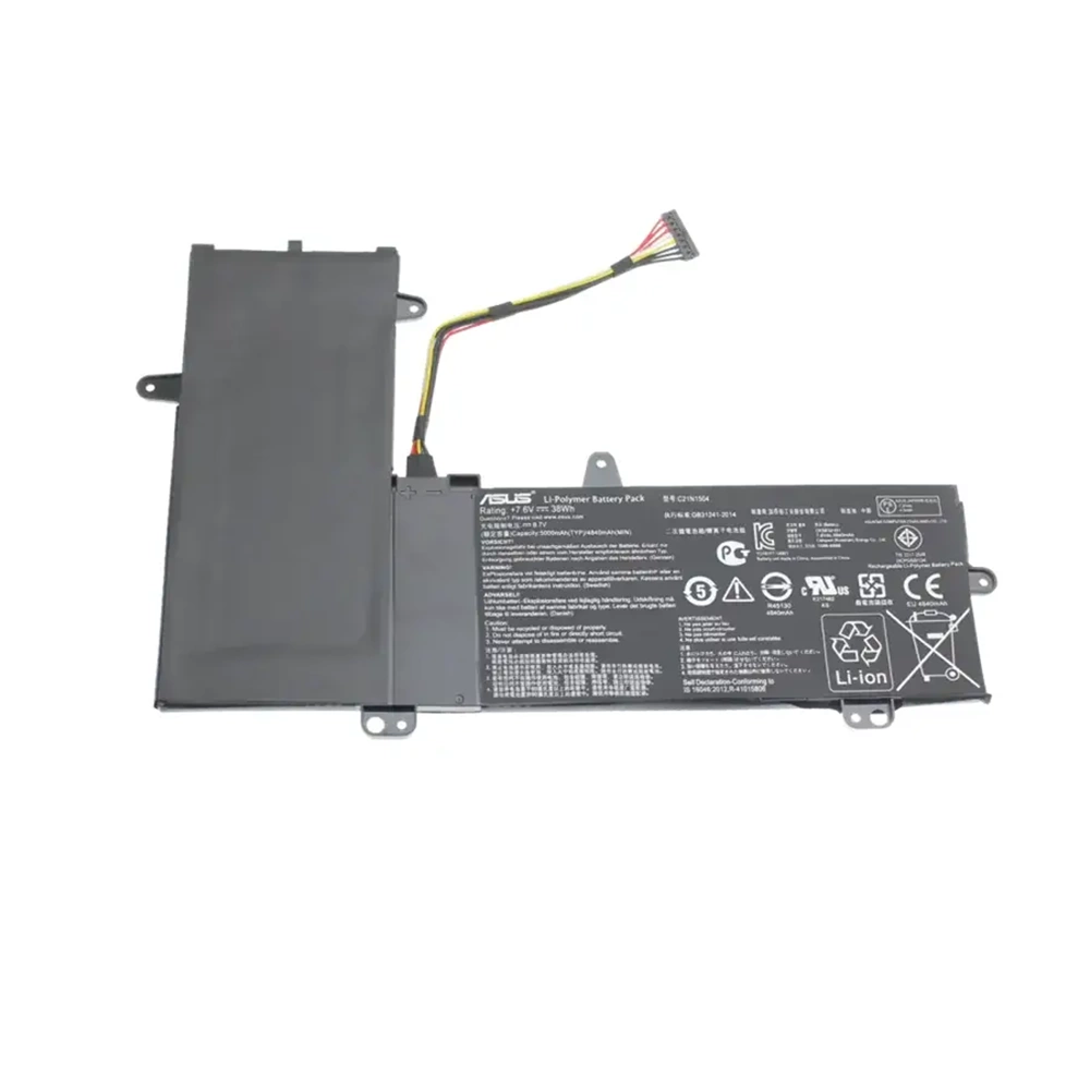 Retro RASL-126 Asus Transformer Book Flip TP200SA , C21N1504 Uyumlu Siyah Notebook Bataryası