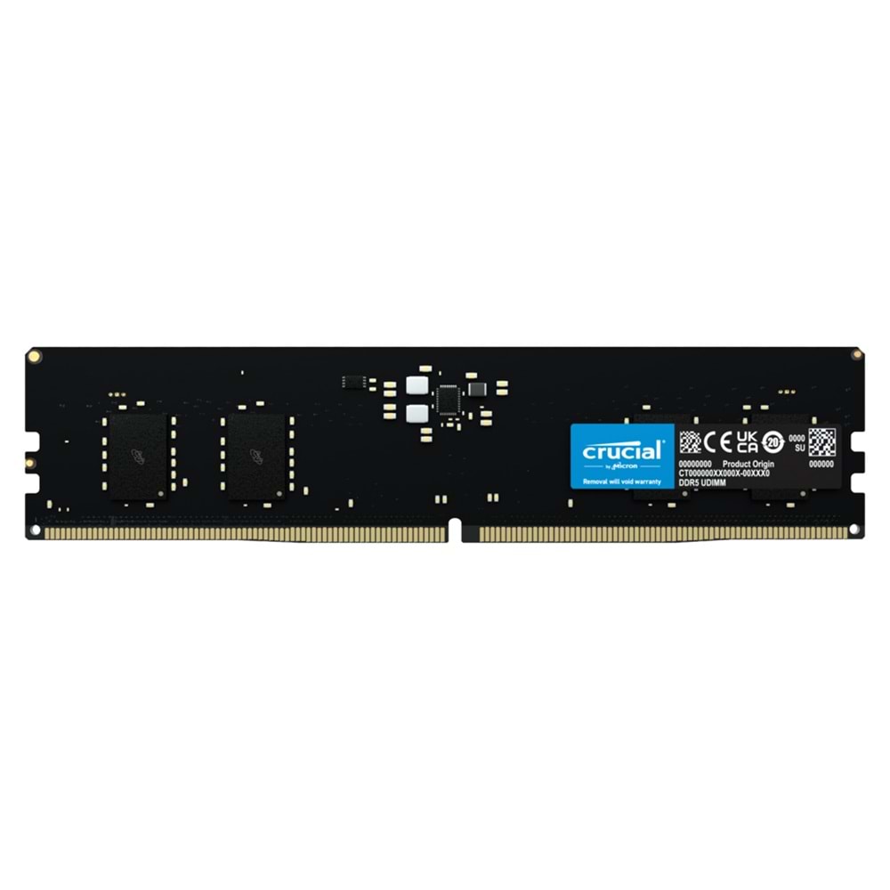 Crucial 8GB DDR5 4800MHZ 1.1V CL40 Masaüstü Bellek Ram (CT8G48C40U5)