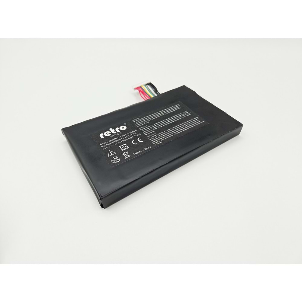 Retro RTF-001 GI5KN-11-16-3S1P-0 Uyumlu Siyah Notebook Bataryası