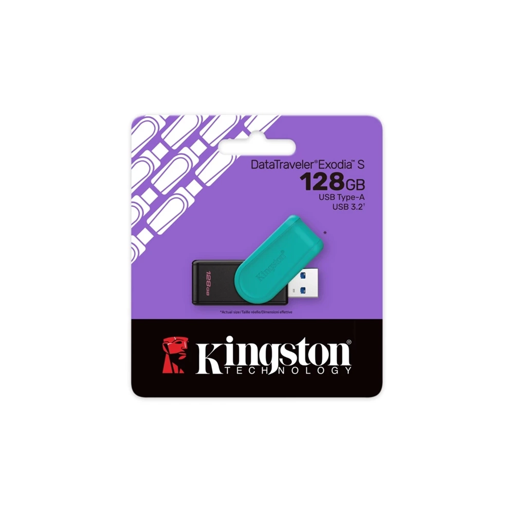Kingston DataTraveler Exodia S 128GB USB3.2 USB Flash Bellek (DTXS/128GB)