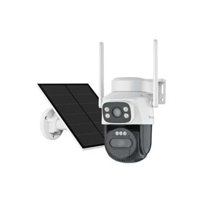 Novacom VStarCam BG622DR 4MP (2+2MP) 4MM Çift Kameralı 4G Sim Kart Destekli Solar PTZ Kamera