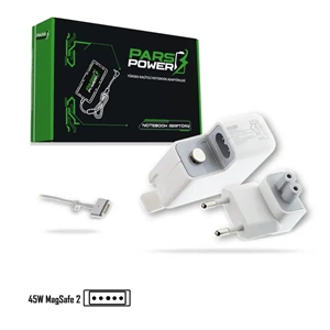 ParsPower PRS-070 14.85V 3.05A 45W MagSafe 2 Beyaz Apple MacBook Notebook Şarj Adaptör