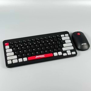 Jedel WD681B 2.4GHZ+Bluetooth Çift Modlu Mini Q Kablosuz Klavye ve Mouse Set